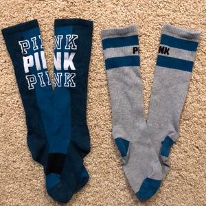 Victoria Secret Pink knee high socks